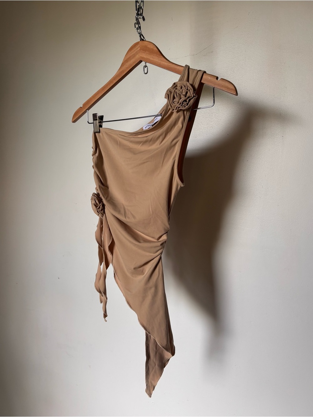 REVOLVE WEWOREWHAT Y2K Asymmetrical Rose Top - Picture 3 of 12
